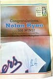 Nolan Ryan Autographed/Hand Signed Newspaper