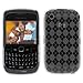 GTMax Durable Gel Skin Protector Case - Clear Checker for RIM Blackberry Curve 8530 8520 Cell Phone thumb