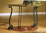 IMAGE OF Beautiful Glass And Wood Console Sofa Table