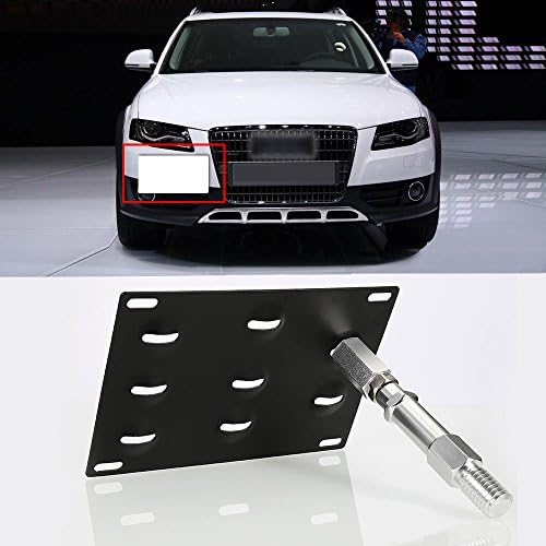 Digrepair License Plate Mounting Bracket for Audi A4 A5 S4 S5 RS5 A7 S7 Bumper Tow Hook