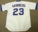 RYNE SANDBERG Chicago Cubs 1984 Majestic Cooperstown THROWBACK Home Baseball Jersey, LARGE