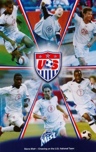 US Soccer Team (Beasley, Dempsey, Johnson, Keller, Twellman, Onyewu) Sports Poster Print - 11
