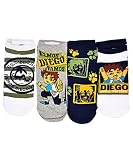 Go Diego Go! Vamos 4-Pack Mini Crew Socks (Sizes 4 - 6)