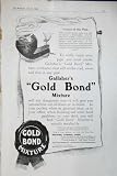 1906 ADVERT GALLAHER'S GOLD BOND MIXTURE PIPE SMOKING