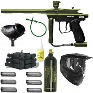 Spyder Sonix 09 Paintball Gun Marker MEGA - Olive