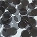 Round Sequin 24mm Smoke Gray Transparent Glossy and Matte Duo Two Sided Loose Couture Paillettes