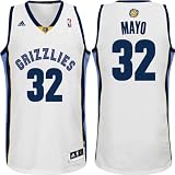 Men's O.J. Mayo #32 Memphis Grizzlies NBA Swingman Basketball Jersey by Adidas (White-Navy)