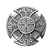 Celtic Design Cross Pewter Belt Buckle