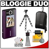 Sony Bloggie MHS-FS2 Duo 1080P HD Video Camera Camcorder (Violet) with LCS- ....