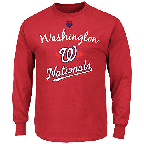 MLB Washington Nationals Screen Print Long Sleeve T-Shirt
