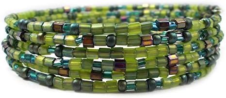 Pacific Northwest, Memory Wire Cuff Bracelet, Plus Size Bracelet