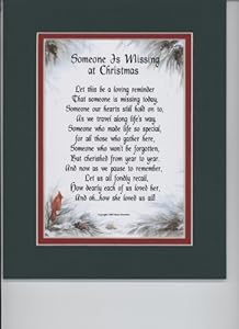 Amazon.com: &quot;Someone Is Missing At Christmas&quot; (Female) #190, Heartfelt