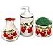 APPLE 3D Ceramic Kitchen 4 pcs Set NEW