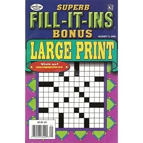 Superb Fill It Ins - Bonus Large Print