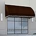 Awntech 5-Feet Savannah Window/Entry Awning, 44-Inch Height by 36-Inch Diameter, Brown