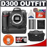cheap Nikon D300 Digital SLR Camera with MB-D10 Multi-Power Battery Grip + 8GB CF Memory Card + EN-EL3e Battery + Case + Cameta Bonus Accessory Kit