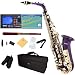 Mendini by Cecilio MAS-PL+92D+PB Purple Lacquer E Flat Alto Saxophone with Tuner, Case, Mouthpiece, 10 Reeds and More