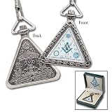 1920 Triangular Masonic Pocket Watch Freemason Lodge Replica