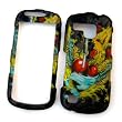 Samsung Continuum i400 (Verizon) Rubberized Snap On Protector Hard Case "Love is Victory" Design