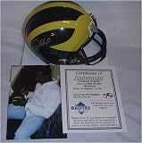 Desmond Howard Michigan Wolverines Autographed Mini Helmet with 91 Heisman Inscription