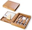 Premium Bamboo Cheese Cutting Board & Tool Set