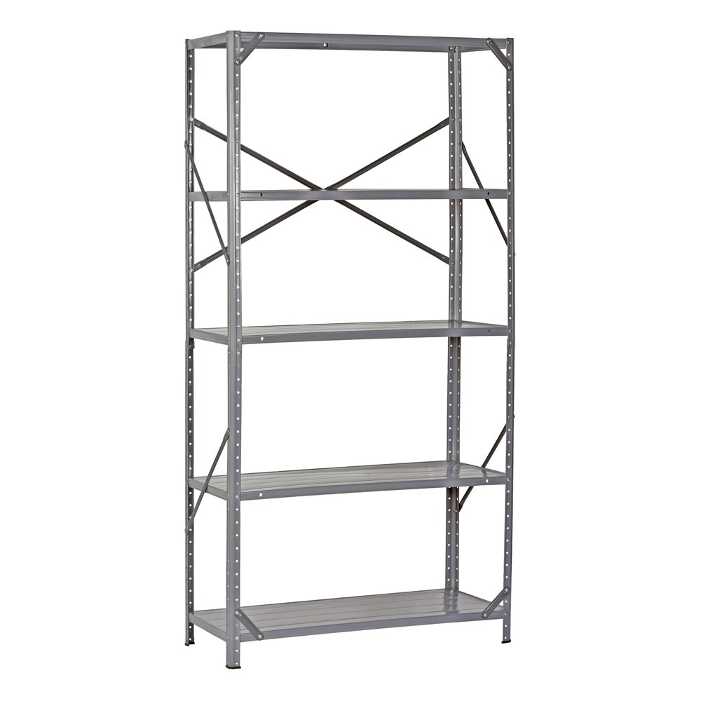 Edsal 7216H Steel Commercial Shelving Unit 36" Width x 72" Height x 16