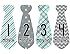 Months in Motion 712 Monthly Baby Stickers Necktie Tie Baby Boy Months 1-12