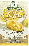 Glutenfreeda's Instant Oatmeal, Banana Maple with Flax, 6-Count Packets (Pack of 8)