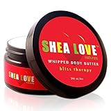 SHEA LOVE Naturals -The Best Organic Body Butter 8 Oz - Organic Shea Butter, Organic Coconut Oil, Organic Aloe Vera Gel, Organic Jojoba Oil, Anti-Aging Essential Oils - Give Your Skin Some Love!