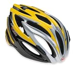  : Bell Ghisallo Bike Helmet (Black/Yellow, Large)