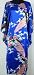 Shanghai Tone® Nightgown Kimono Robe Sleepwear Gown Blue One Size
