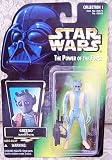 Star Wars The Power of the Force Action Figure Green Card without Holographic Picture - Greedo