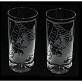 Nautical Shipping Forecast Area Map Tall Tumbler Highball Glasses (pair of tall glass tumblers)
