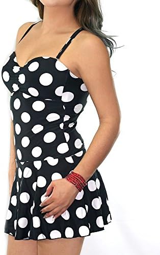 CaCelin Missy Retro Polka Dot One Piece Swimdress (6)