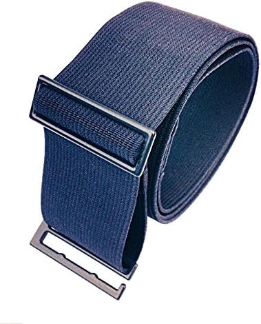 SkinniBelt Men's Elastic Belt M-L Denim Blue