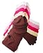 Women All in One Winter 3 PC Scarf, Glove and Hat Set With Free Shipping