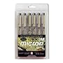 Pigma Micron 6 Color Set Size #05: Earth/Heritage
