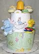 2 Tier Noah's Ark Baby Diaper Cake