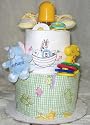 2 Tier Noah's Ark Baby Diaper Cake