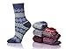 Velice Women's Crew Socks Wool Thick Comfort Winter Socks- 5 Pack Mixed Colors