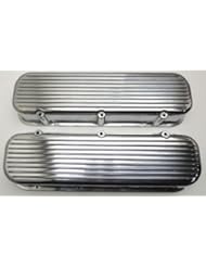 Automotive Parts and Accessories: BBC Chevy Tall Finned Aluminum Valve Covers - NO HOLE