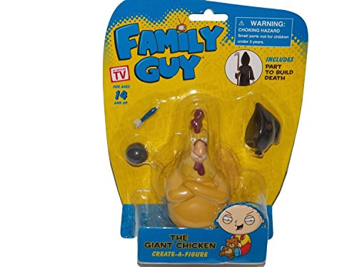 Family Guy Create-a-Figure, Giant Chicken (Includes Part to Build Death)