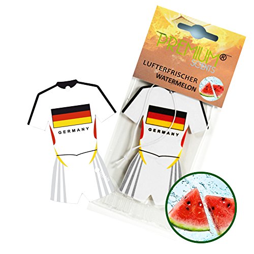 Taffstyle® Fanartikel Fan Lustig Autoduft Lufterfrischer für Auto mit Fussball Weltmeisterschaft 2014 WM & EM Trikot Deutschland Flagge Style – Wassermelone