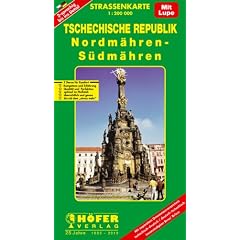 H�fer Tschechische Rep. CS006. Nordm�hren - S�dm�hren 1 : 200 000. Strassenkarte