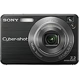 Sony Cybershot DSCW120/B 7.2MP Digital Camera with 4x Optical Zoom with Super Steady Shot (Black)