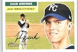 2005 Topps Heritage #455 Zack Greinke SP - Kansas City Royals (Short Print) (Baseball Cards)