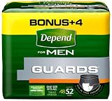 Depend Guards for Men, Maximum Absorbency-52 ct (Quantity of 3)