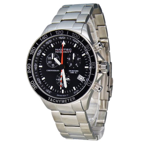 Nautec No Limit Herren-Armbanuhr Mistral 2 MS2 QZ/STSTSTBK