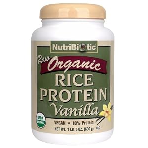 Nutribiotic - Organic Vegan Rice Protein Vanilla Powder - 1 lbs. 5 oz.