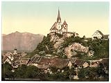 Vorarlberg Rankweil and Hohenkasten, Tyrol, Austro-Hungary wall sized print (photochrom) photochrome , 18x24